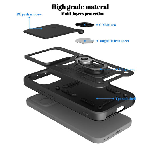 Case for Xiaomi 17T, OEM, CamShield, Black
