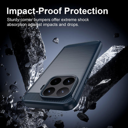 Θήκη για Xiaomi 17T Pro, Techsuit, Άνθρακας, Μπλε