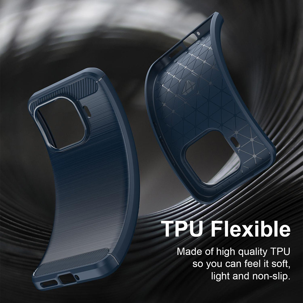 Θήκη για Xiaomi 17T Pro, Techsuit, Άνθρακας, Μπλε