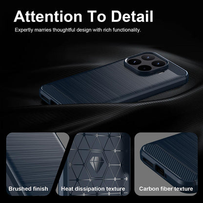 Θήκη για Xiaomi 17T Pro, Techsuit, Άνθρακας, Μπλε