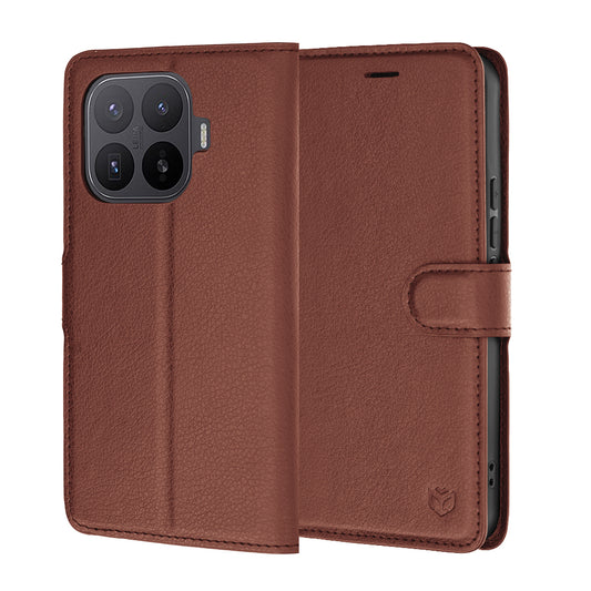 Θήκη για Xiaomi 17T Pro, Techsuit, Leather Folio, Καφέ