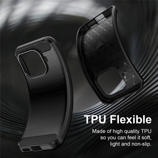 Case for Xiaomi 17T, Techsuit, Carbon, Blue