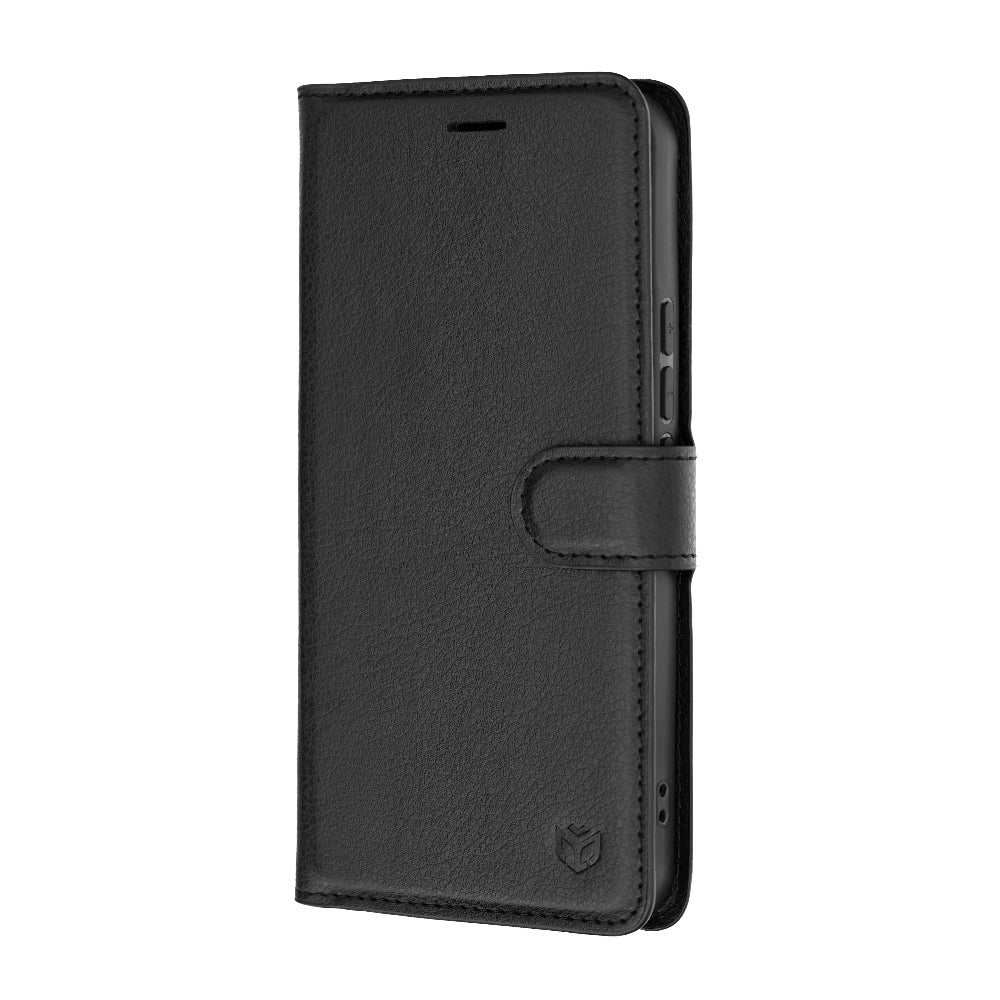 Case for Xiaomi 17T, Techsuit, Leather Folio, Black