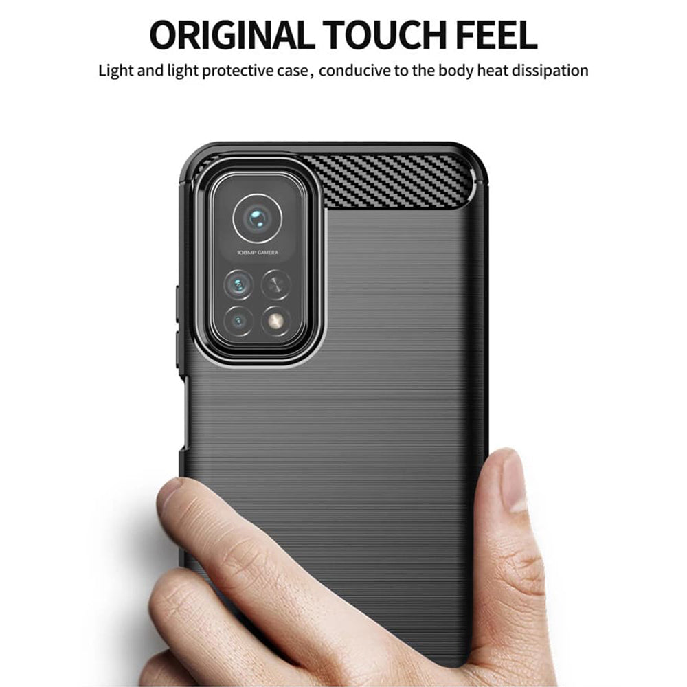 Θήκη για Xiaomi Mi 10T 5G / 10T Pro 5G, Techsuit, Carbon, Μαύρο