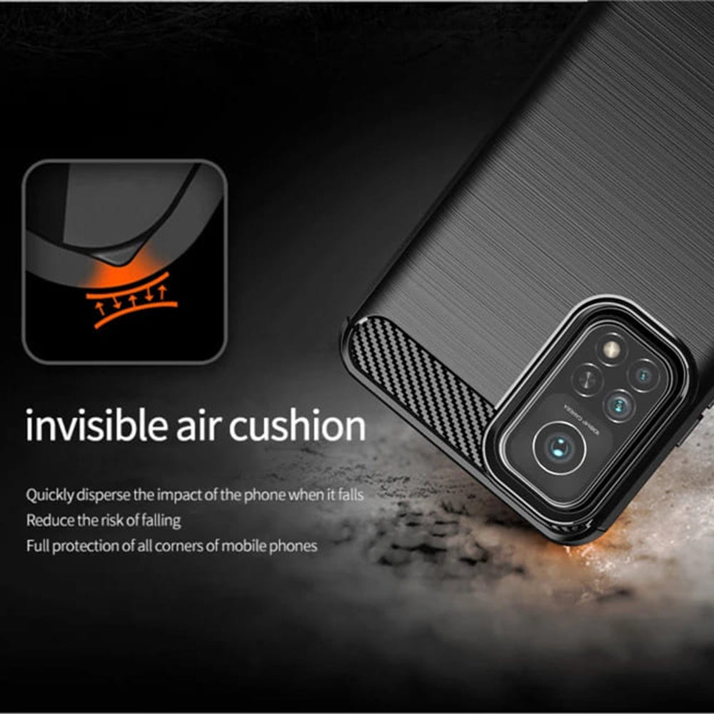 Θήκη για Xiaomi Mi 10T 5G / 10T Pro 5G, Techsuit, Carbon, Μαύρο