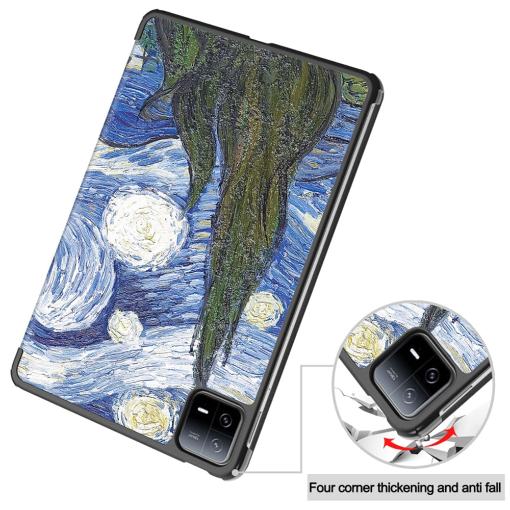Θήκη για Xiaomi Pad 6 / 6 Pro, Techsuit, FoldPro Starry Night, Πολύχρωμο