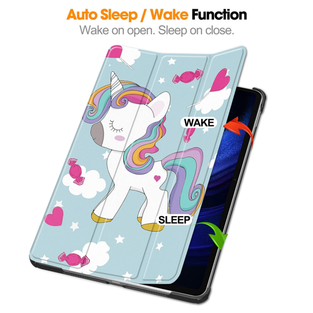Θήκη για Xiaomi Pad 6S Pro 12.4, Techsuit, FoldPro Unicorn, Πολύχρωμο