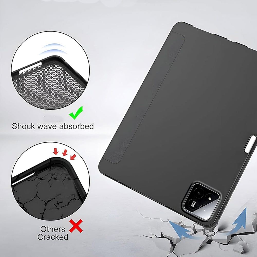 Θήκη για Xiaomi Pad 7 / 7 Pro, Techsuit, Flex Trifold, Μαύρο