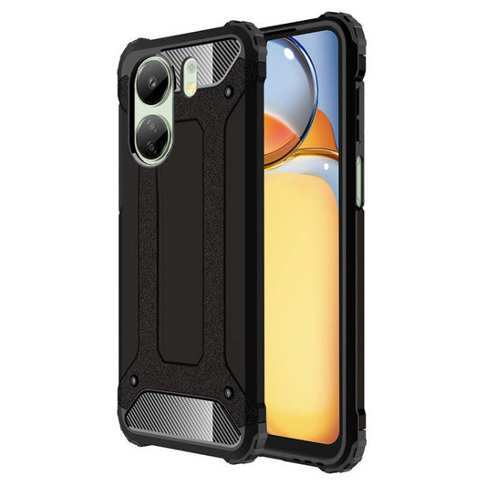 Θήκη για Xiaomi Poco C65 / Redmi 13C, Techsuit, Hybrid Armor, Μαύρη