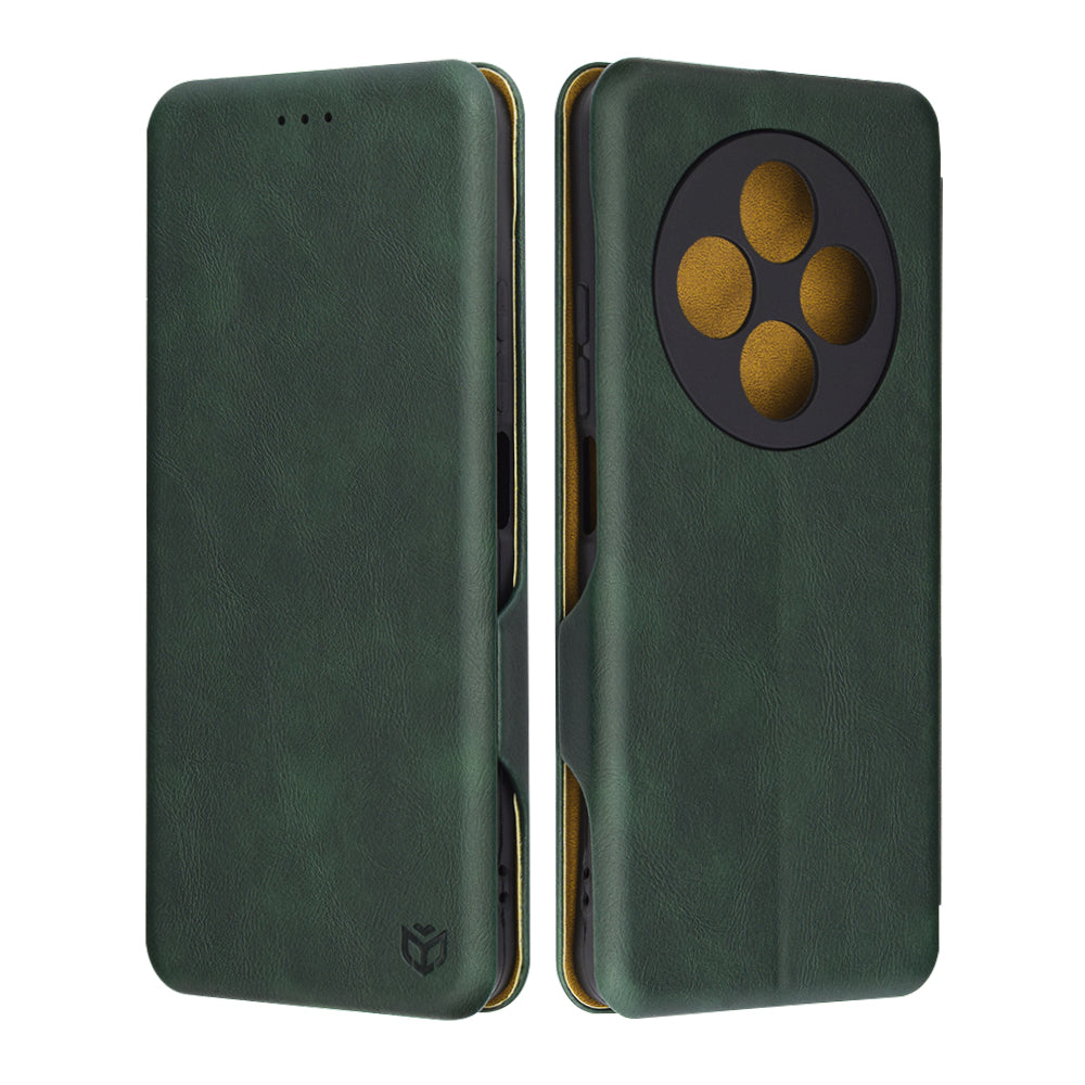 Θήκη για Xiaomi Poco C75 / Redmi 14C, Techsuit, Safe Wallet Plus, Πράσινη