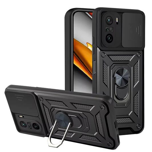 Θήκη για Xiaomi Poco F3 / Mi 11i, Techsuit, CamShield, Μαύρο