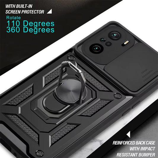 Θήκη για Xiaomi Poco F3 / Mi 11i, Techsuit, CamShield, Μαύρο