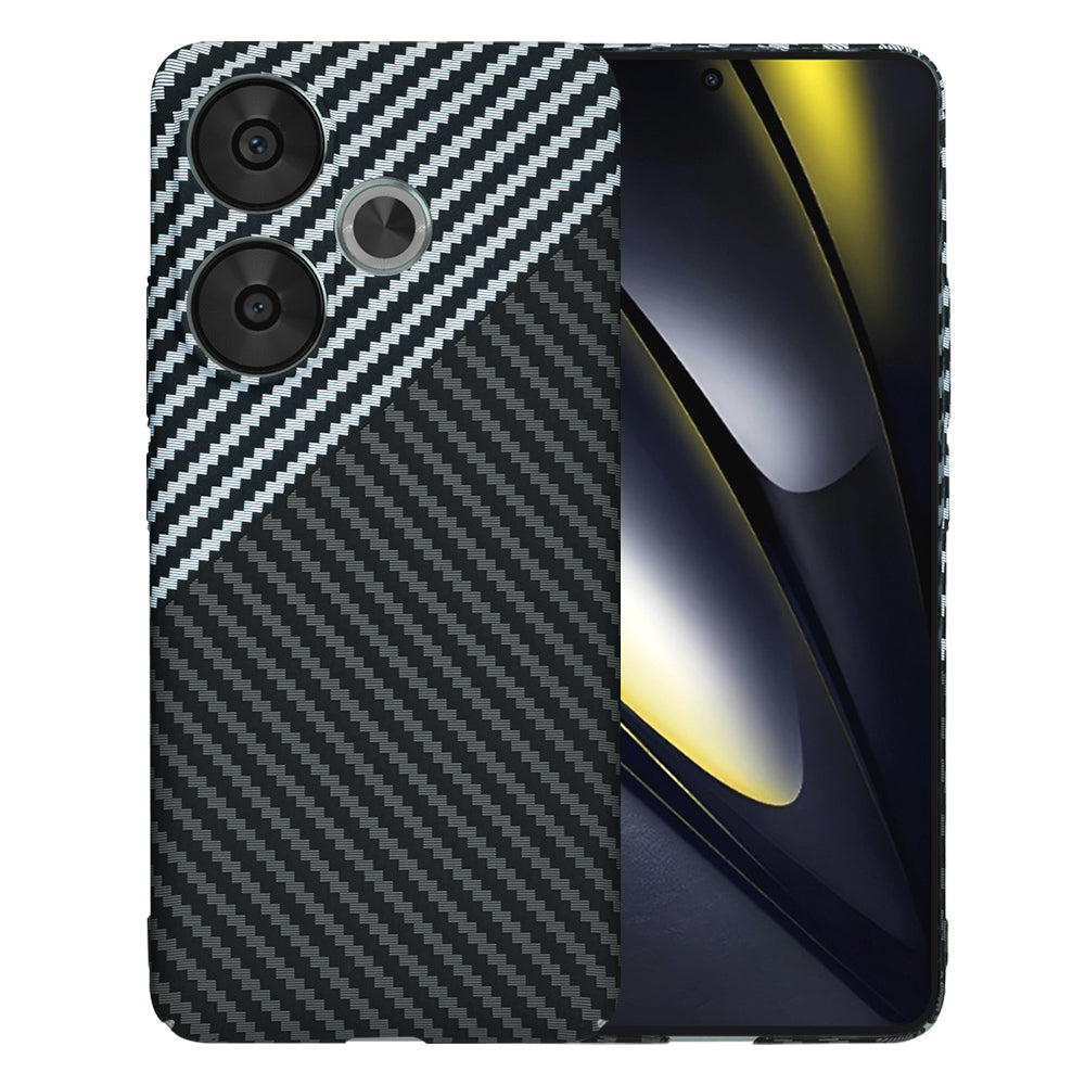 Θήκη για Xiaomi Poco F6, Techsuit, Carbonite FiberShell, Μαύρο Γκρι