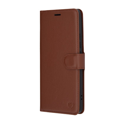 Θήκη για Xiaomi Poco F6, Techsuit, Leather Folio, Καφέ