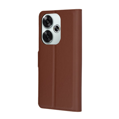 Θήκη για Xiaomi Poco F6, Techsuit, Leather Folio, Καφέ