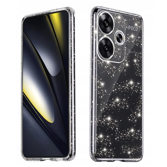 Θήκη για Xiaomi Poco F6, Techsuit, SparkleSkin, Διαφανής