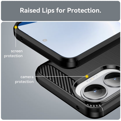 Θήκη για Xiaomi Poco F7, Techsuit, Carbon, Μαύρο