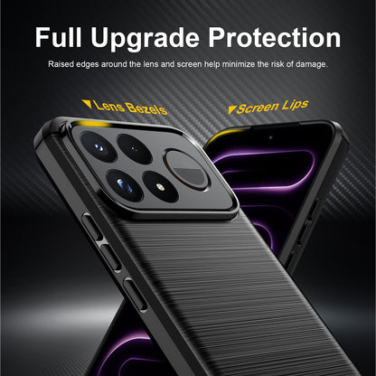 Case for Xiaomi Poco F9 Ultra, Techsuit, Carbon, Black