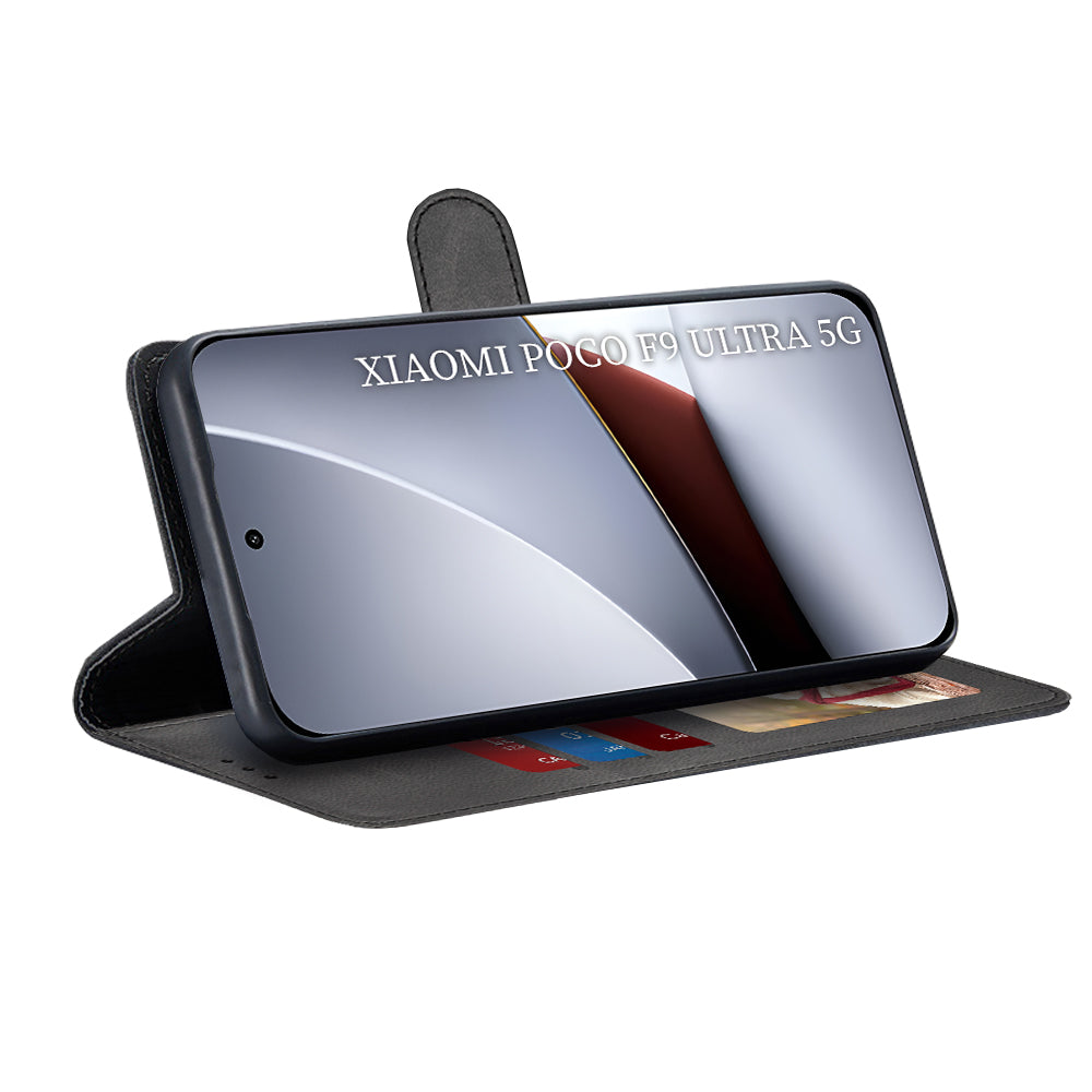 Case for Xiaomi Poco F9 Ultra, Techsuit, Diary Book, Black