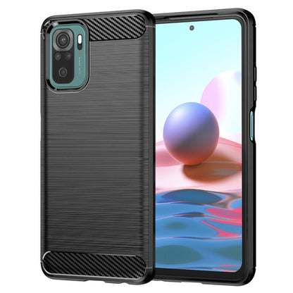 Θήκη για Xiaomi Poco M5s / Redmi Note 10S / Note 10, Techsuit, Carbon, Μαύρο
