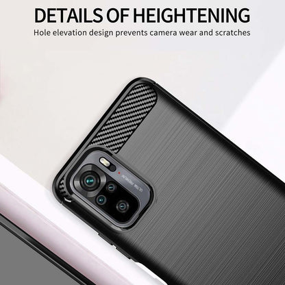 Θήκη για Xiaomi Poco M5s / Redmi Note 10S / Note 10, Techsuit, Carbon, Μαύρο