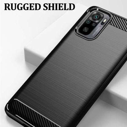 Θήκη για Xiaomi Poco M5s / Redmi Note 10S / Note 10, Techsuit, Carbon, Μαύρο