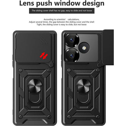 Θήκη για Xiaomi Poco M6 4G / Redmi 13, Techsuit, CamShield, Μαύρο