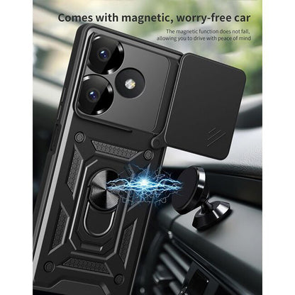 Θήκη για Xiaomi Poco M6 4G / Redmi 13, Techsuit, CamShield, Μαύρο