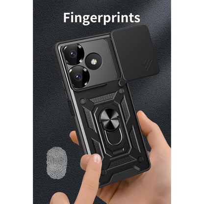 Θήκη για Xiaomi Poco M6 4G / Redmi 13, Techsuit, CamShield, Μαύρο