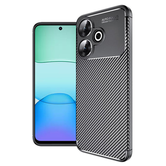 Θήκη για Xiaomi Poco M6 4G / Redmi 13, Techsuit, CarbonFiber, Μαύρο