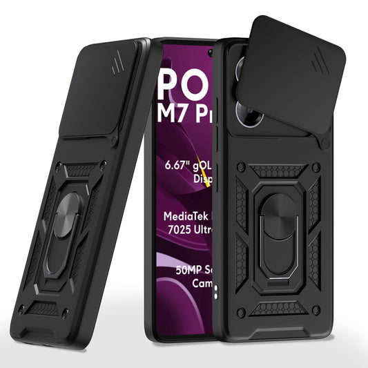 Θήκη για Xiaomi Poco M7 Pro 5G, Techsuit, CamShield, Μαύρο