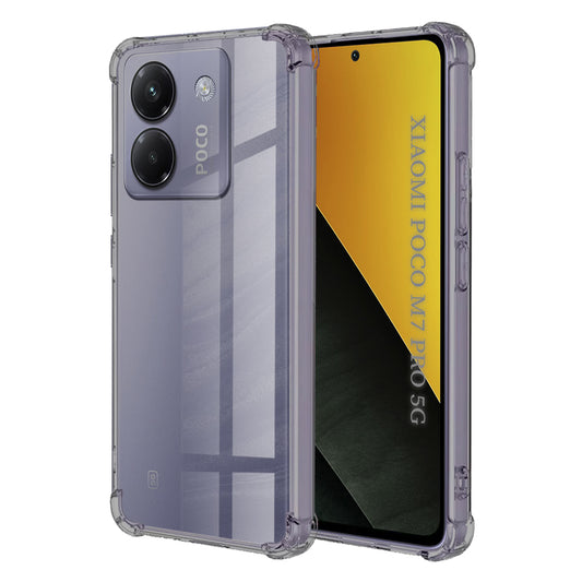 Θήκη για Xiaomi Poco M7 Pro 5G, Techsuit, Ανθεκτική σε Κρούσεις Διαφανής, Καπνιστή