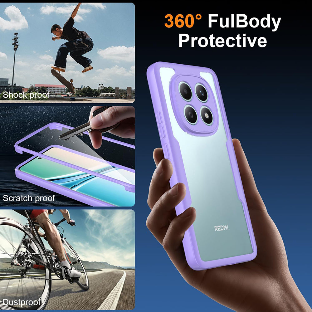 Θήκη για Xiaomi Poco M8 / Redmi Note 15 5G, Techsuit, ColorVerse 360, Μωβ