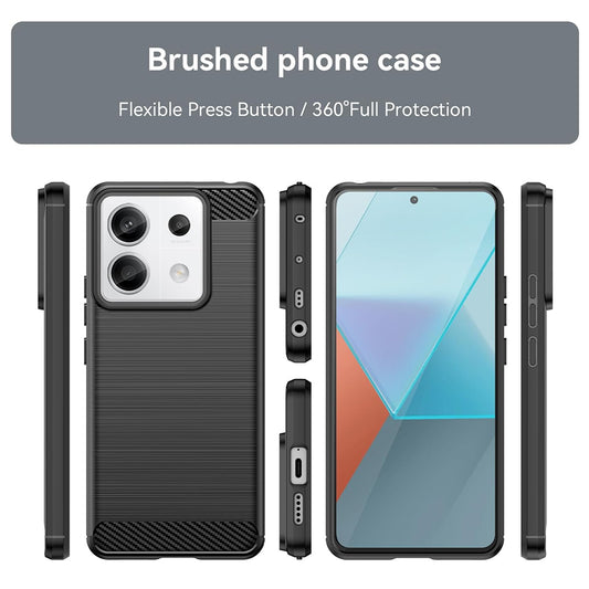 Θήκη για Xiaomi Poco X6 / Note 13 Pro 5G, Techsuit, Carbon, Μαύρο