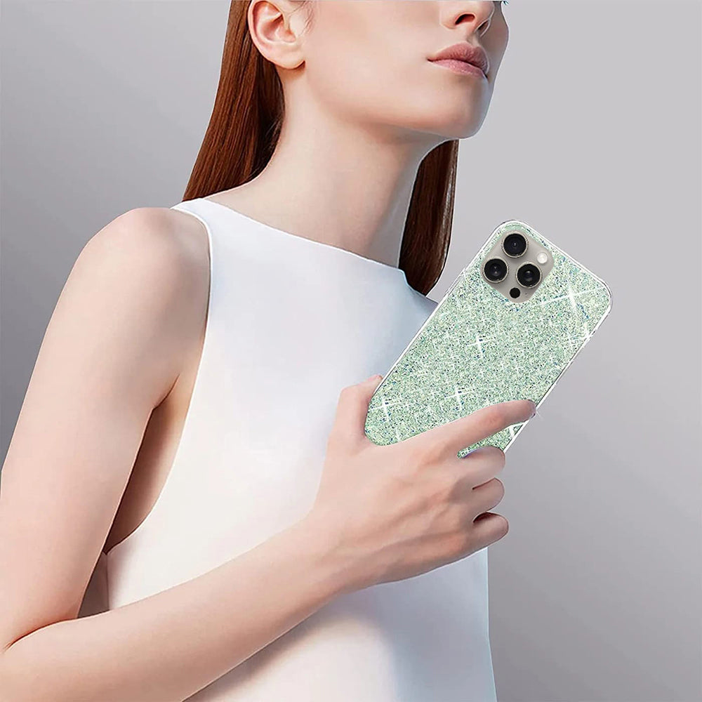 Θήκη για Xiaomi Poco X6 Pro, Techsuit, Sparkly Glitter, Λευκό