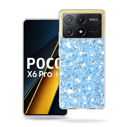 Θήκη για Xiaomi Poco X6 Pro, Techsuit, Sparkly Glitter, Μπλε