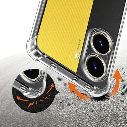 Case for Xiaomi Poco X7 Pro, Techsuit, Shockproof Clear, Transparent