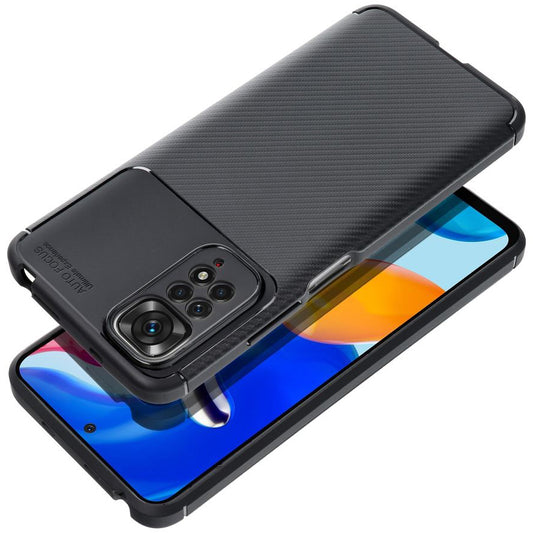 Θήκη για Xiaomi Poco C65 / Redmi 13C, OEM, Carbon Premium, Μαύρη