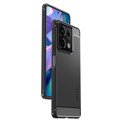 Θήκη για Xiaomi Redmi Note 13 5G, Spigen, Rugged Armor, Μαύρη ACS07665