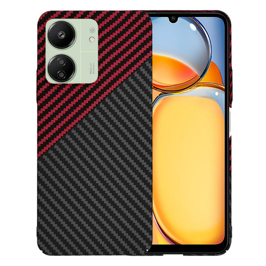 Θήκη για Xiaomi Redmi 13C 5G / 13C / Poco C65, Techsuit, Carbonite FiberShell, Μαύρο Κόκκινο
