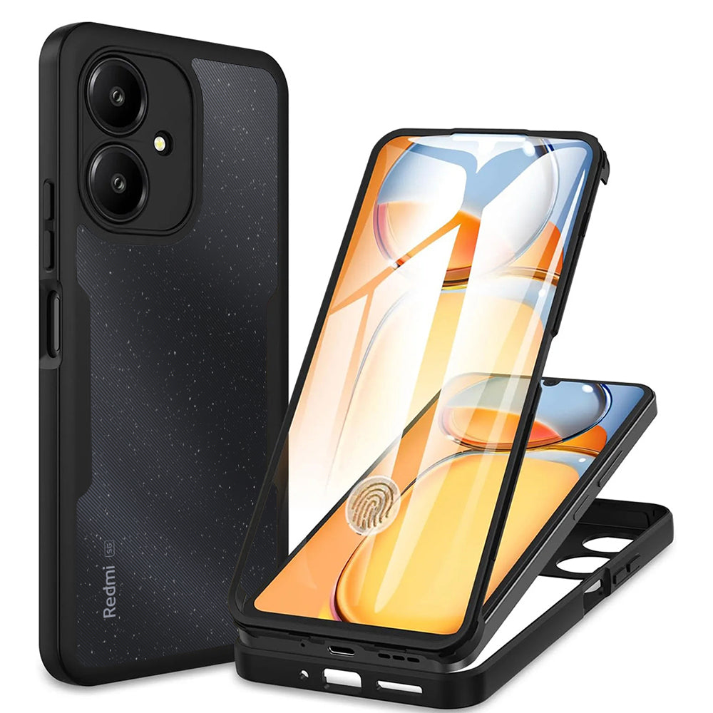 Θήκη για Xiaomi Redmi 13C 5G, Techsuit, ColorVerse 360, Μαύρο