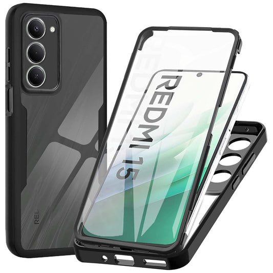 Θήκη για Xiaomi Redmi 15 5G / 15 4G, Techsuit, ColorVerse 360, Μαύρο