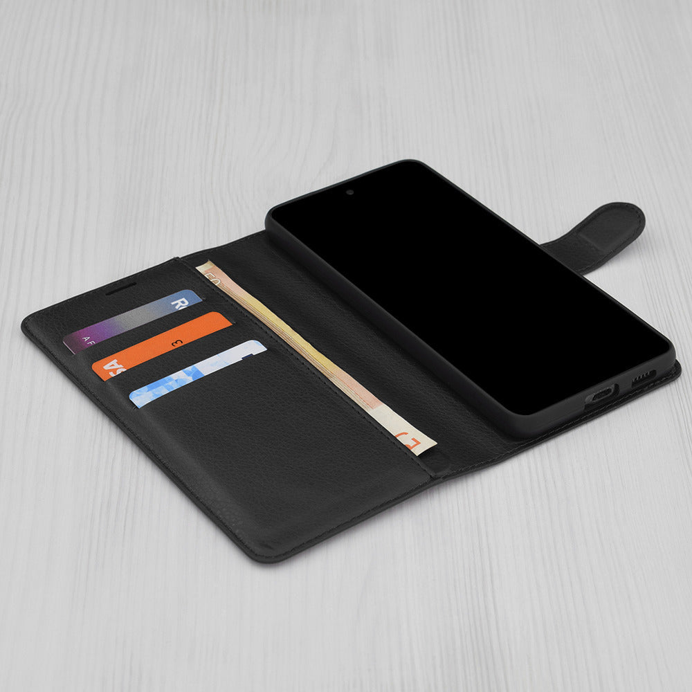 Θήκη για Xiaomi Redmi 15 5G / 15 4G, Techsuit, Leather Folio, Μαύρο