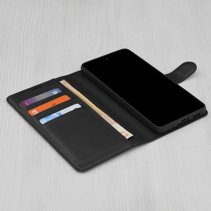 Θήκη για Xiaomi Redmi 15 5G / 15 4G, Techsuit, Leather Folio, Μαύρο