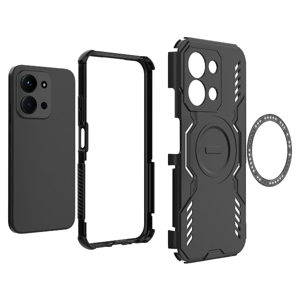 Θήκη MagSafe για Xiaomi Redmi 15C 5G / 15C 4G, Techsuit, ArmorMag, Μαύρο