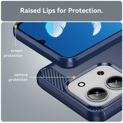 Case for Xiaomi Redmi 15C 5G / 15C 4G, Techsuit, Carbon, Blue