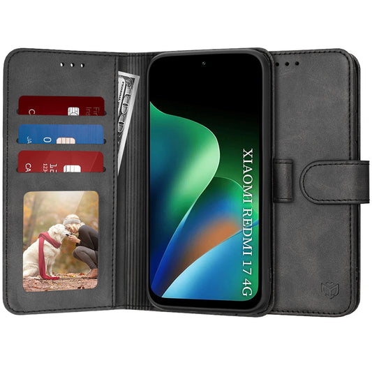 Θήκη για Xiaomi Redmi 17 5G / 17 4G, Techsuit, Diary Book, Μαύρο