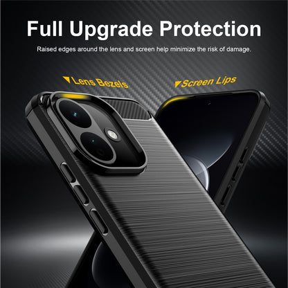 Θήκη για Xiaomi Redmi 17C 5G, Techsuit, Carbon, Μπλε