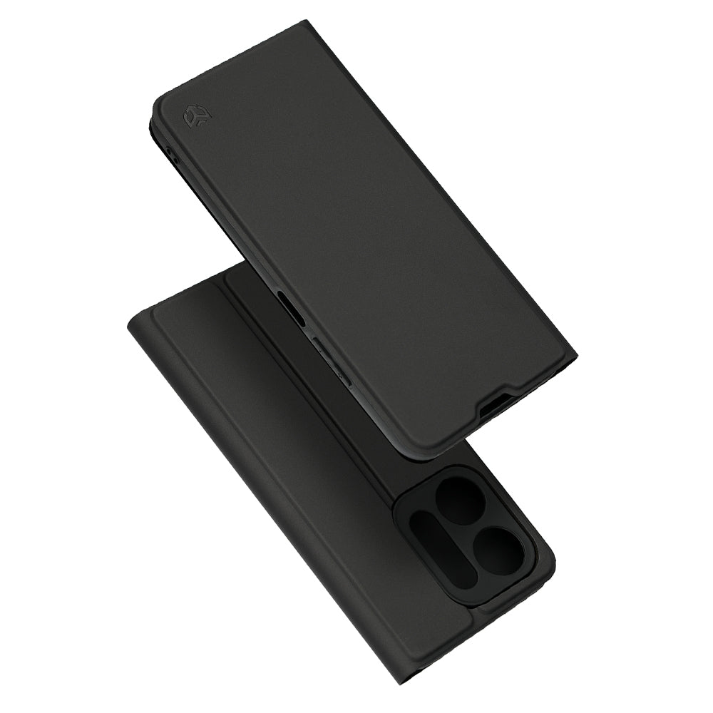 Θήκη για Xiaomi Redmi 17C 5G, Techsuit, Magskin Book, Μαύρη