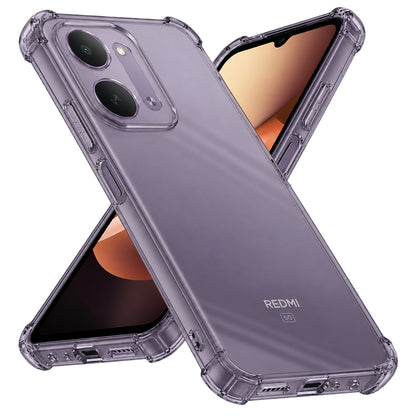 Θήκη για Xiaomi Redmi 17C 5G, Techsuit, Ανθεκτική σε Κρούσεις Διαφανής, Καπνιστή
